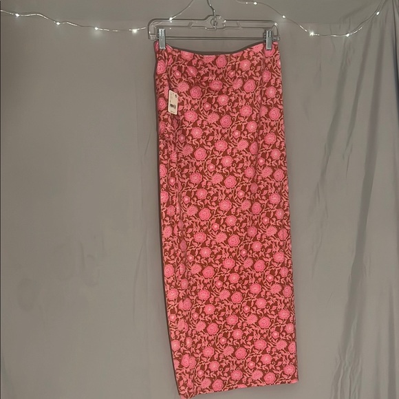 Free People NWT Pink Floral Patterned Skirt - Picture 5 of 5
